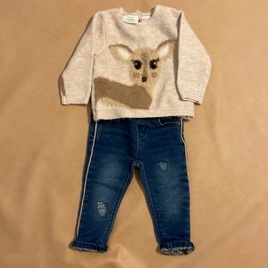 9-12 mos Zara outfit